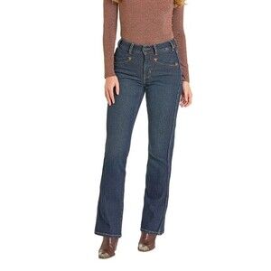 Rock N Roll West Desperado Jacquard High Rise Striped Jeans